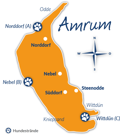 Karte von Amrum