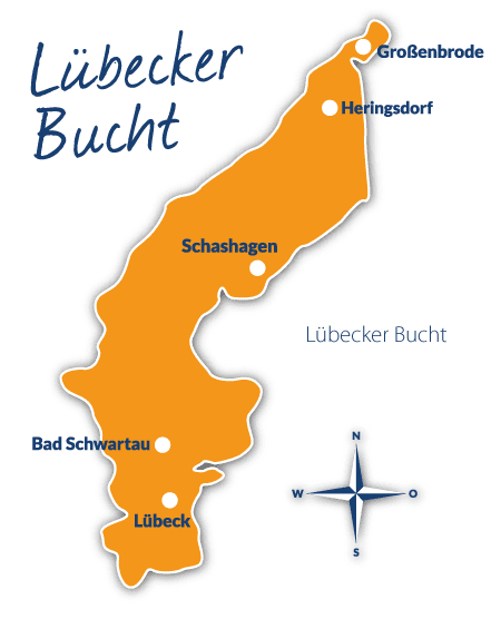 Karte der Lübecker Bucht