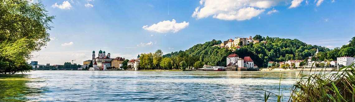 Passau die Dreiflüsse Stadt