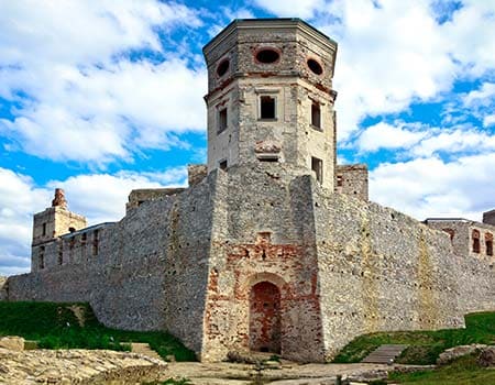 alte Burgriune in Polen