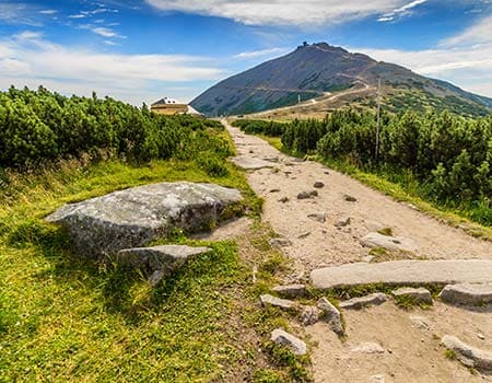 Wanderweg im Riesengebirge
