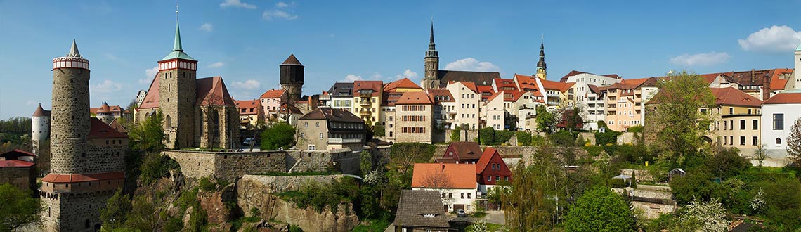 Blick auf Bautzen in Sachsen