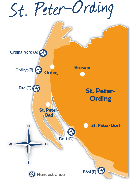 Karte von Sankt Peter-Ording Karte von Sankt Peter-Ording
