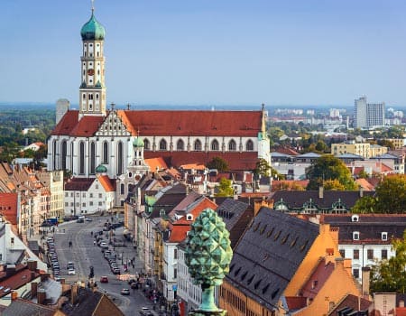 Blick über Augsburg