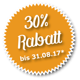 30 Prozent Rabatt Sommeraktion