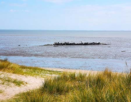 Schiffswrack Mariann Watt vor Sylt